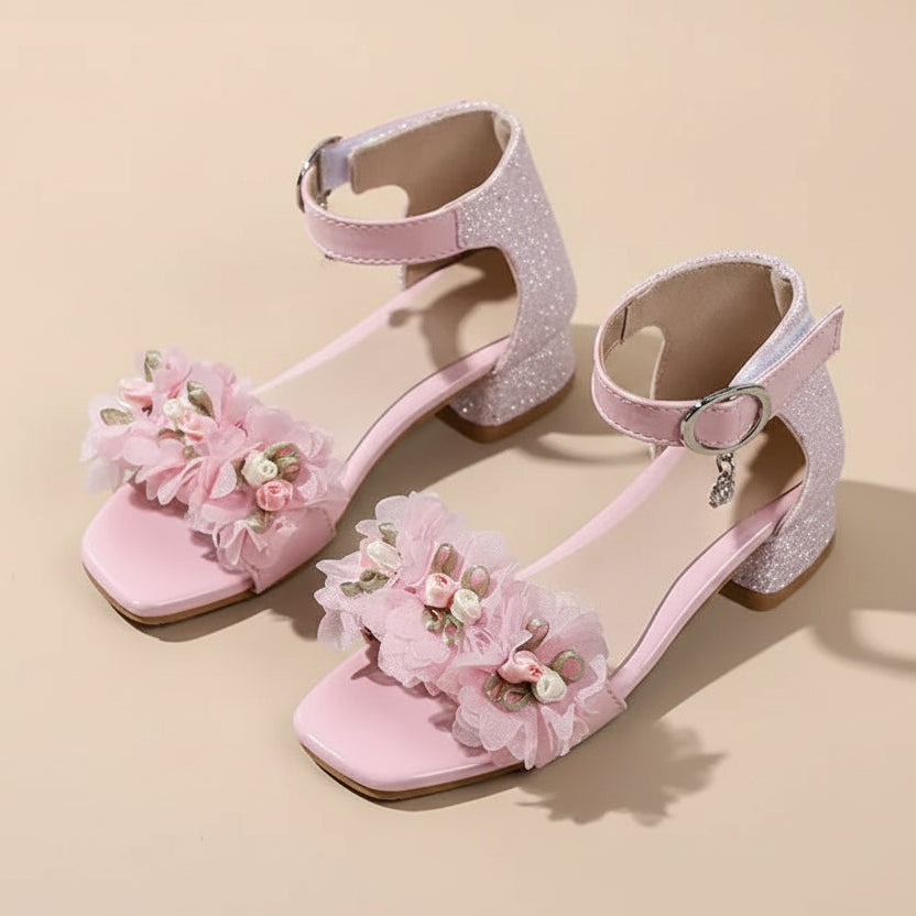 Sandale de cérémonie fille - Fleurs d'été