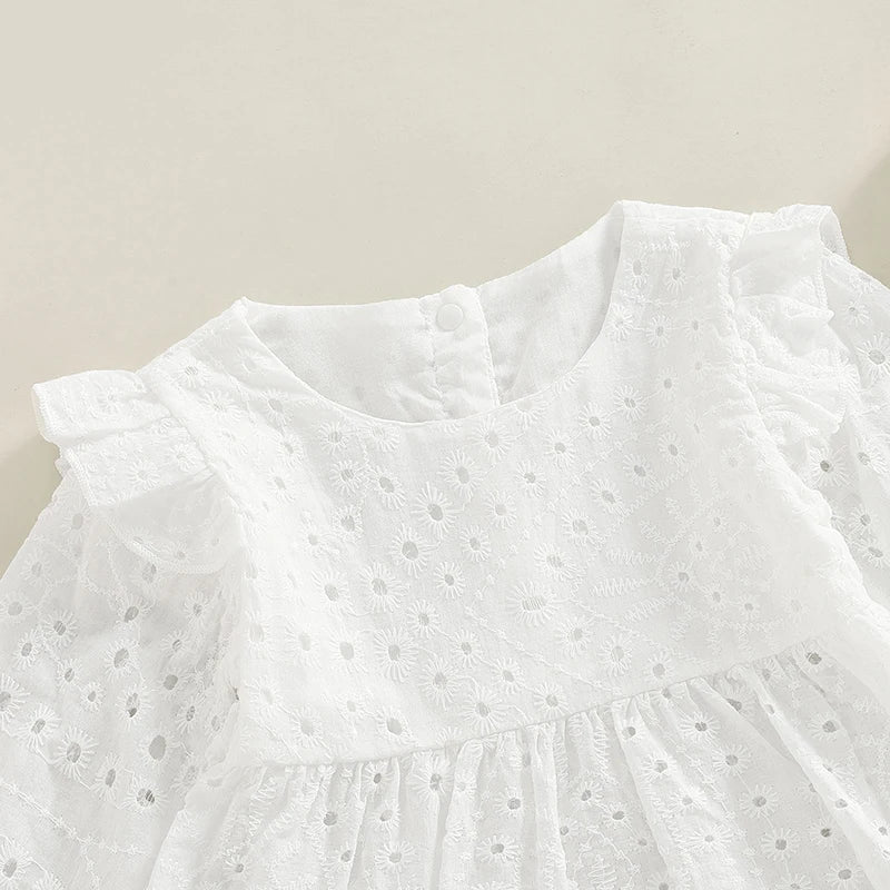 Robe bébé baptême avec short