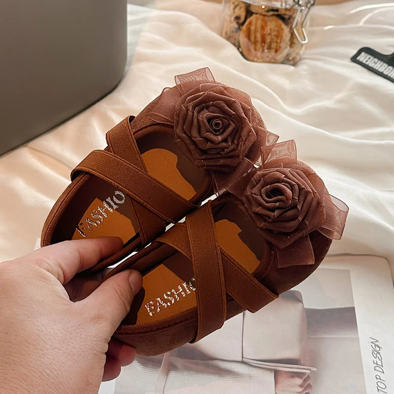 ballerina con rosetta color carne