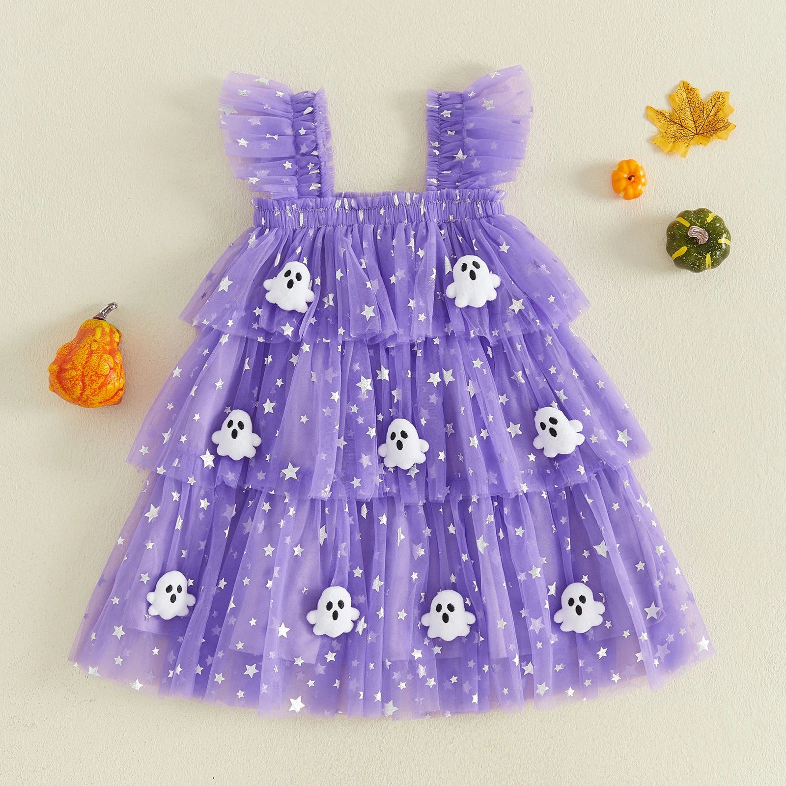 Robe Halloween fille - Citrouille/fantôme