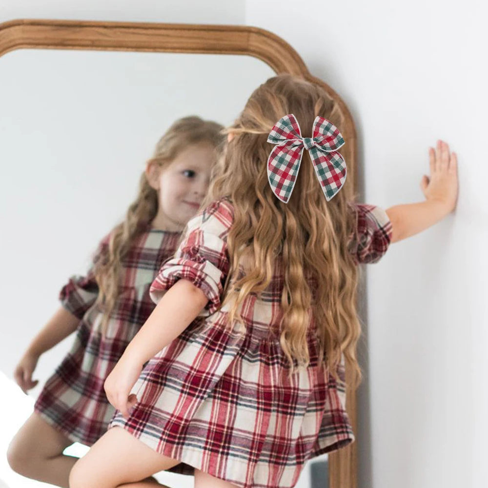 Accesorio para el cabello con lazo navideño