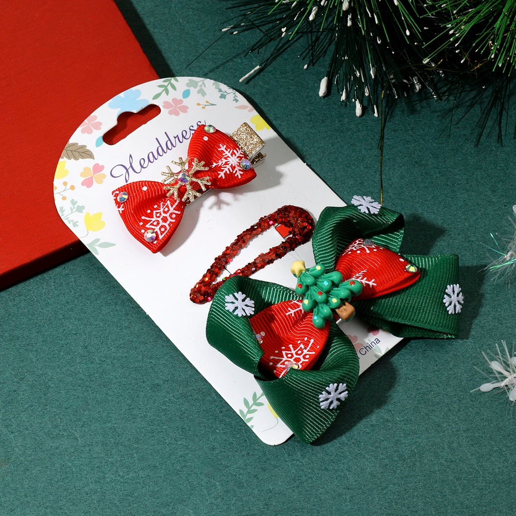 Lot de 3 barrettes - Noël