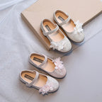 Ballerine fille paillettes et fleurs