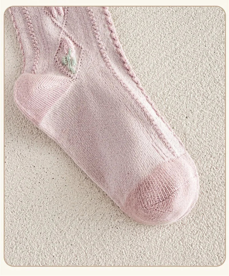 Collant di cotone floreale