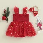 Barboteuse de noël bébé - Noeud de noël