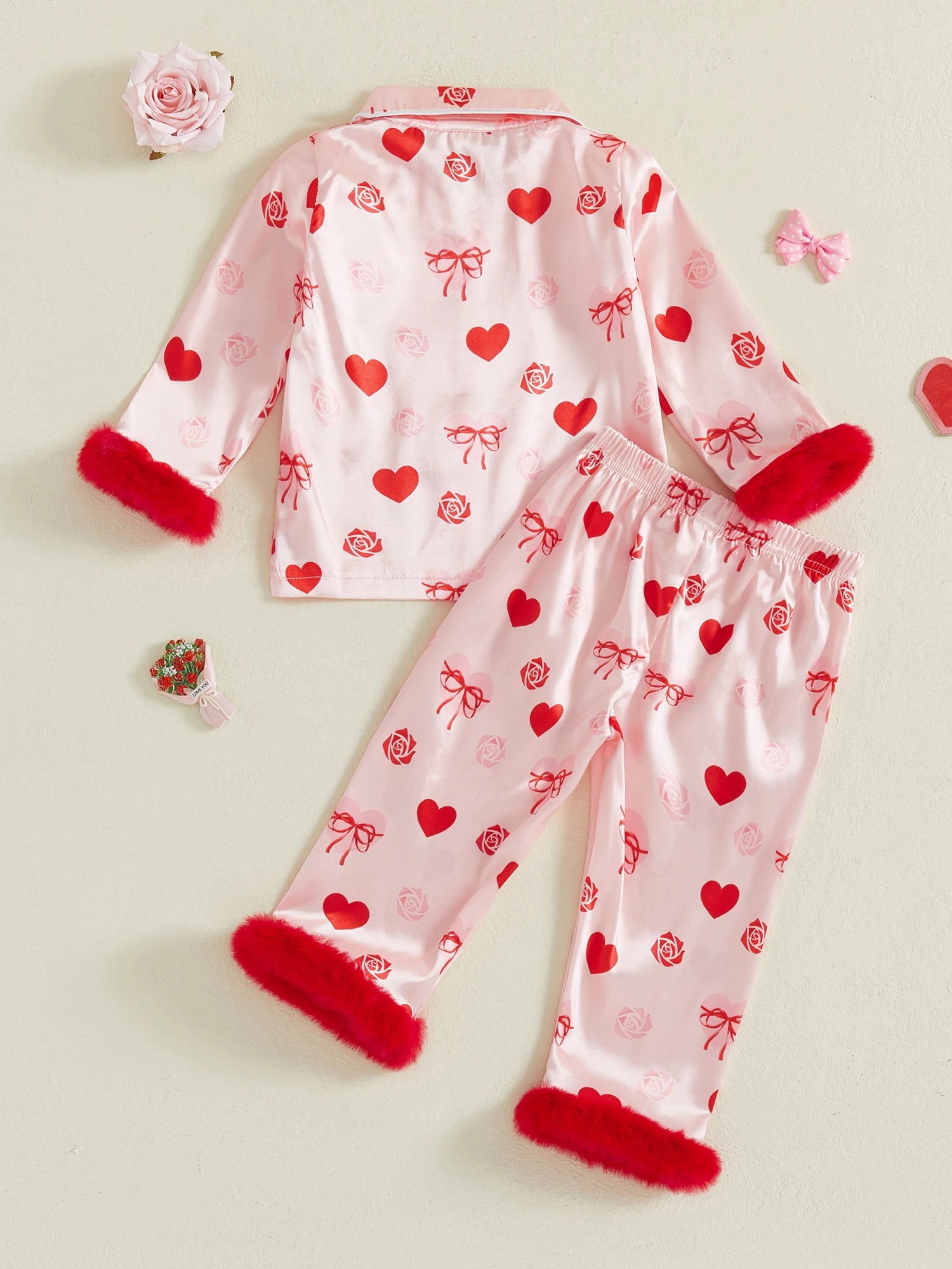 Pyjama fille - Coeur et froufrou