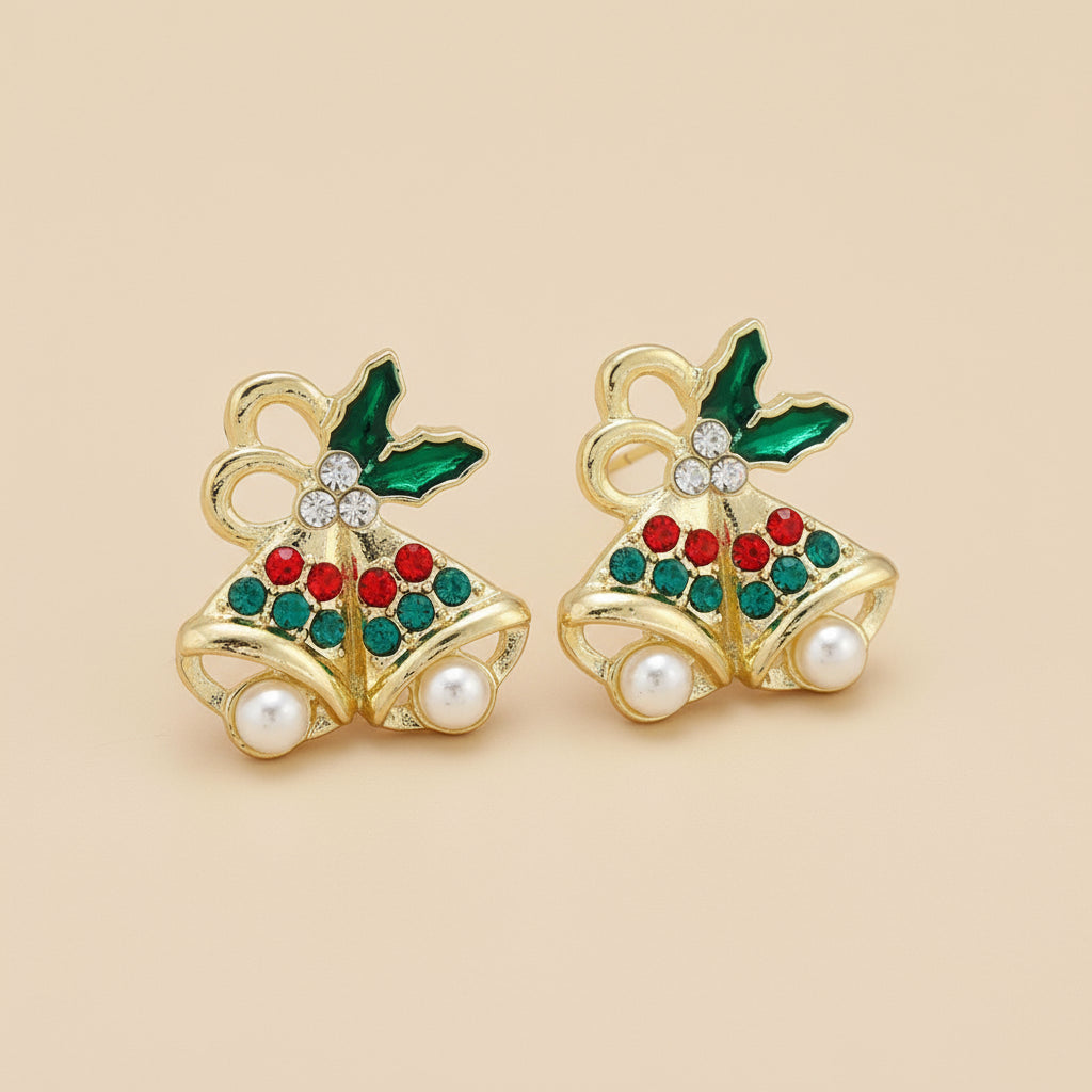 Boucle d'oreille fille - Cloche de Noël - L'univers de la licorne