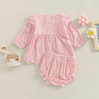 Robe bébé baptême avec short