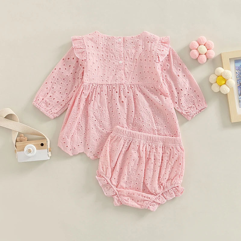 Robe bébé baptême avec short