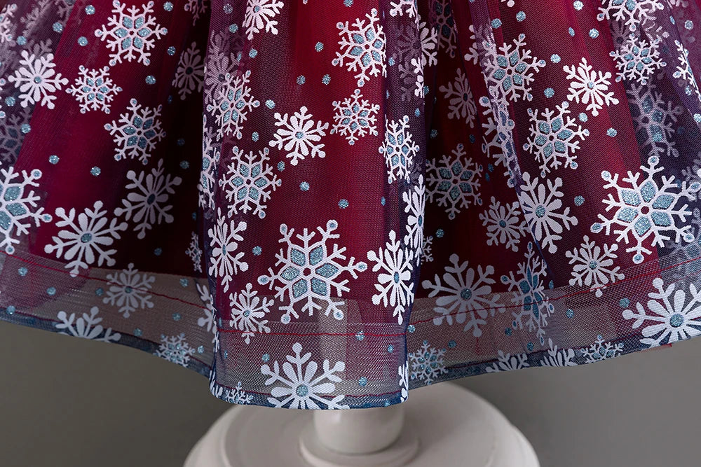 Robe enfant petit flocon de noël