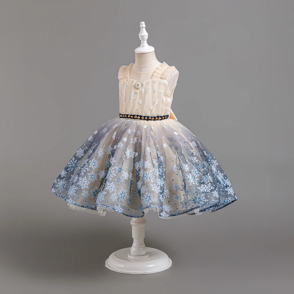 Robe enfant petit flocon de noël