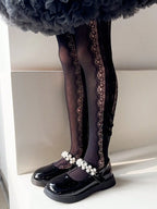 Collant per bambini con 3 piccoli fiocchi