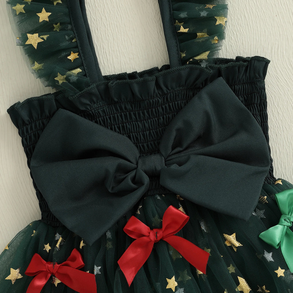 Barboteuse de noël bébé - Noeud de noël