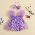 Barboteuse robe papillon enfant
