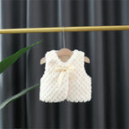 Chaleco infantil sin mangas con estampado en relieve