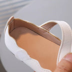 Ballerine in similpelle con fiocco per bambina