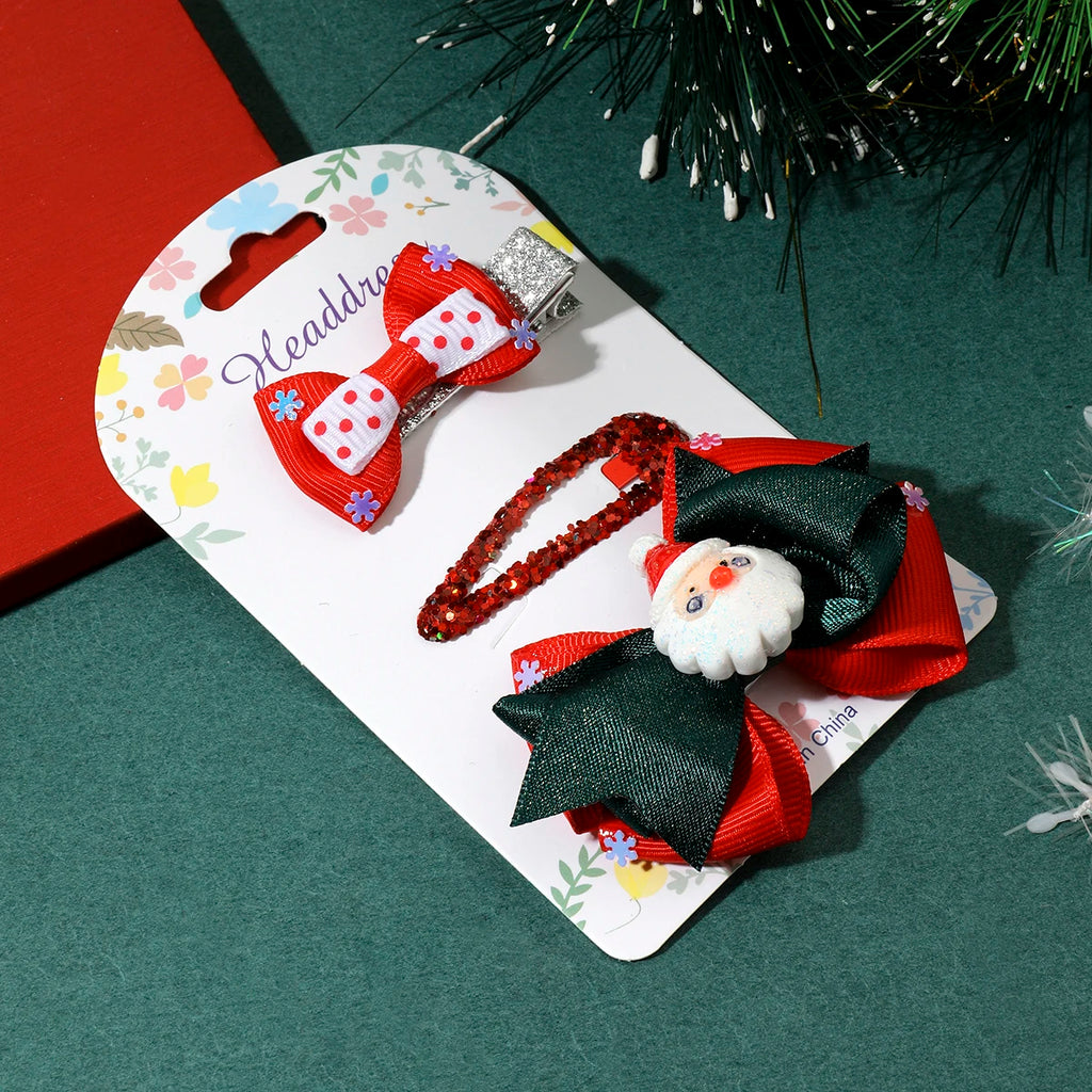 Lot de 3 barrettes - Noël