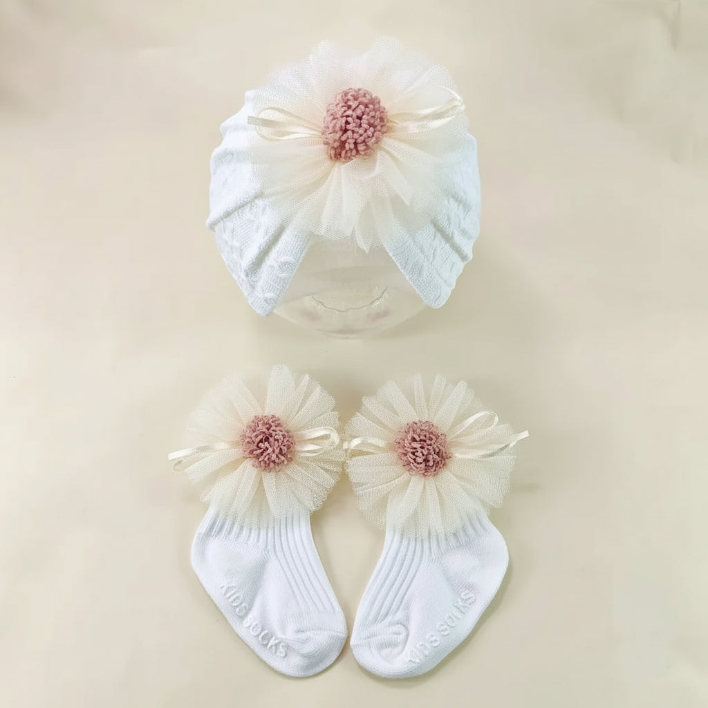 Accessoire bébé - Chapeau et chaussette