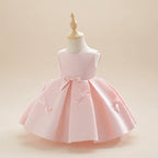 Robe anniversaire bébé - Noeud papillon Léane