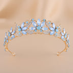 Diadème de princesse fille - Strass et fleur - L'univers de la licorne