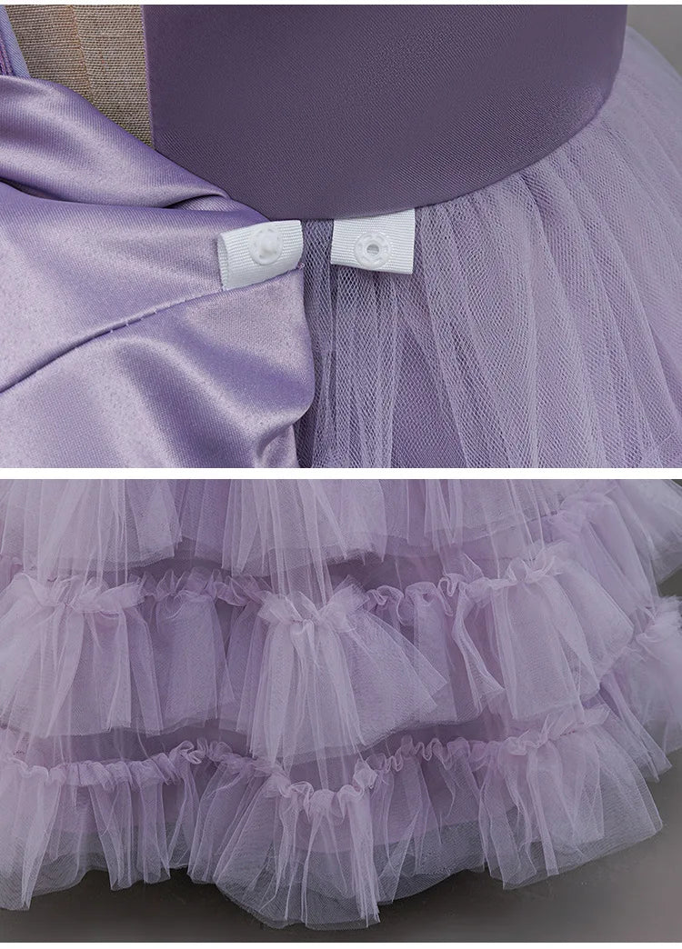 Robe de cérémonie fille - Luxe froufrou