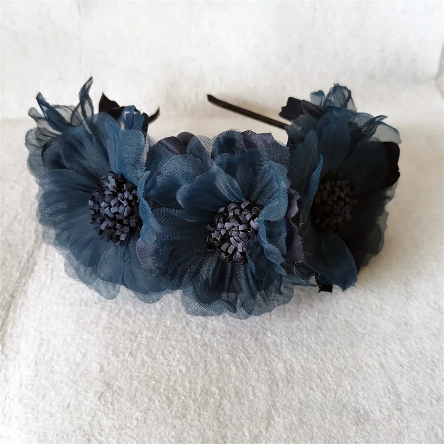 Diadema floral infantil
