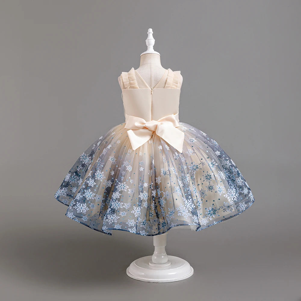 Robe enfant petit flocon de noël