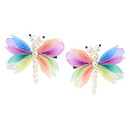Barrette papillon lot de 2 arc-en-ciel-2