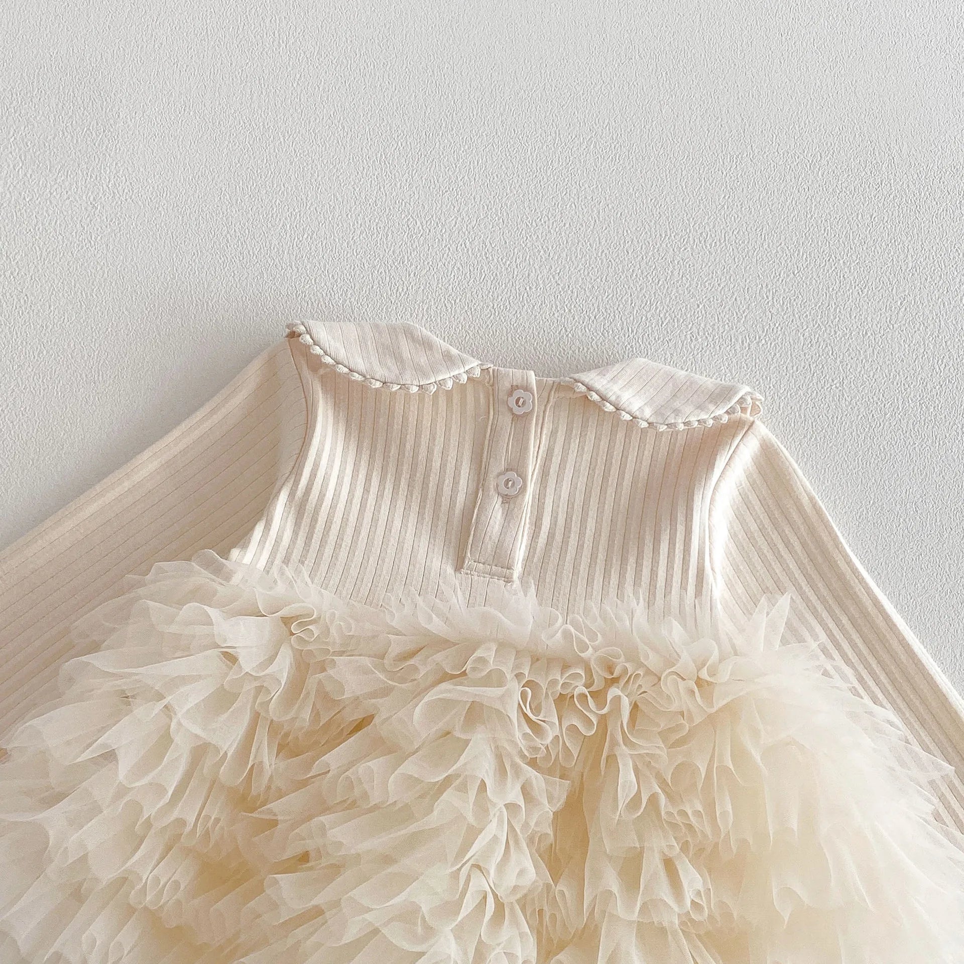 Barboteuse bébé - Beige délicate