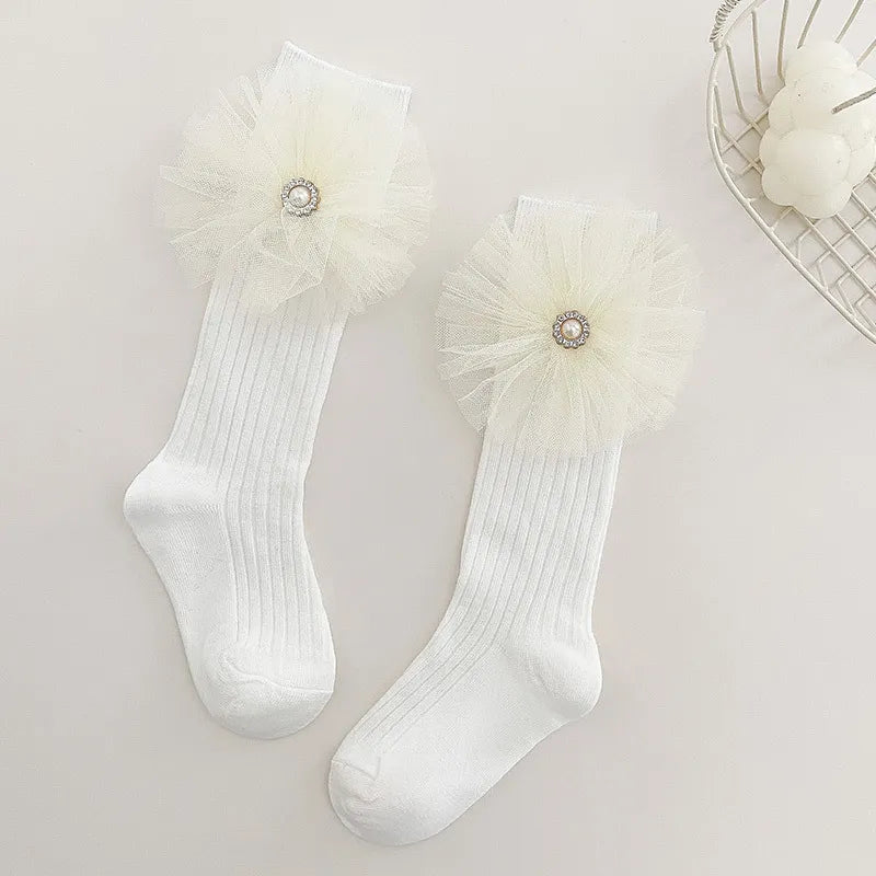 Chaussette longue blanc