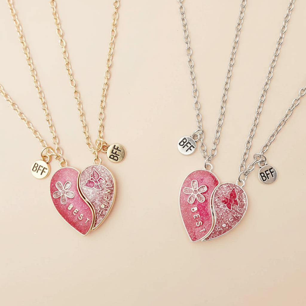 Collier enfant BFF - Rose brillante - L'univers de la licorne