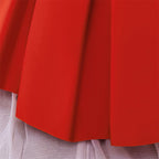 Robe de cérémonie rouge noël