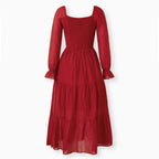 Robe mère et fille - Rouge élégante