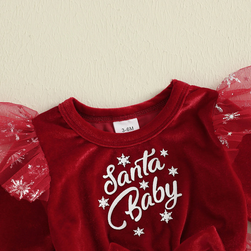 Barboteuse bébé fille - Robe + chaussette