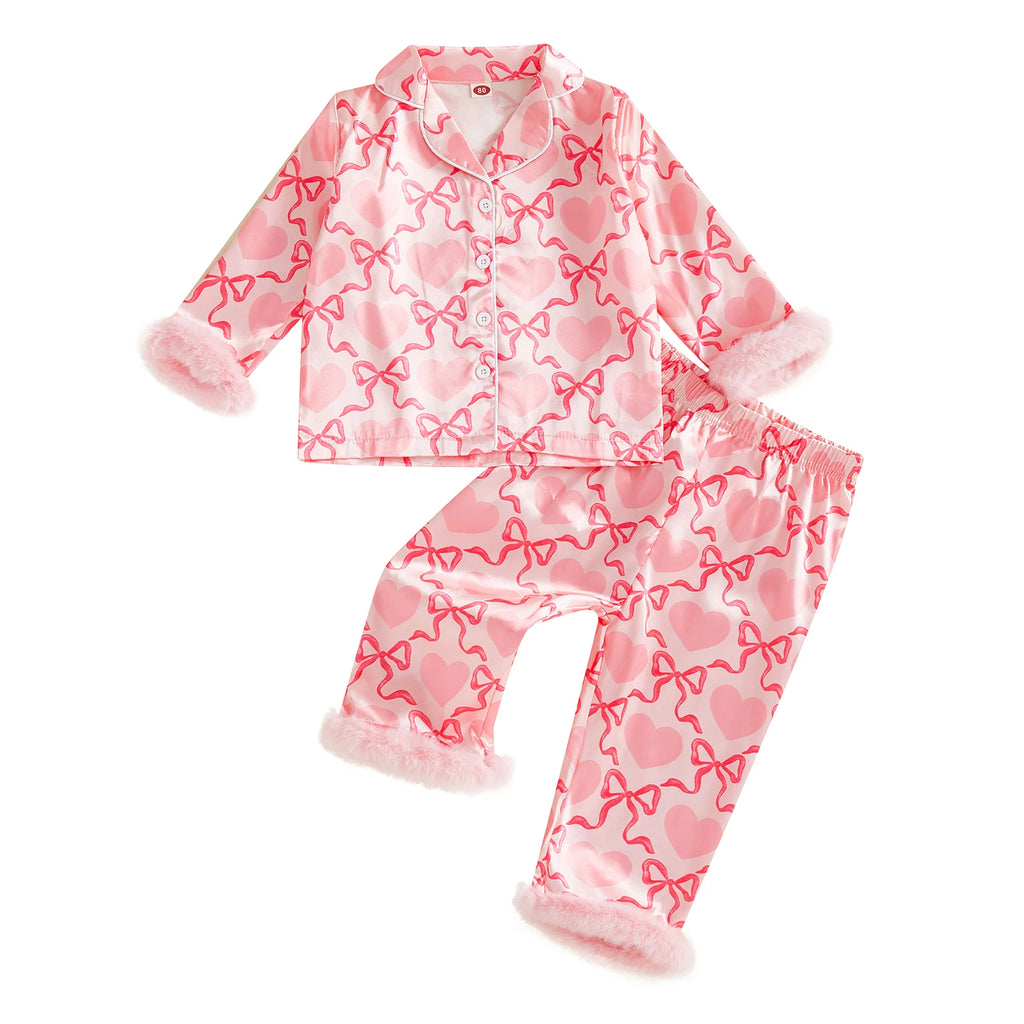 Pyjama fille - 2 pièces coeur love