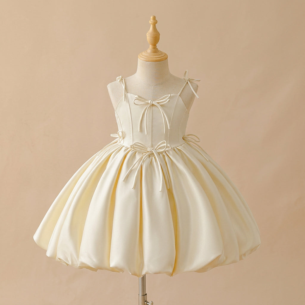 Robe satinée Nöel enfant - Julia