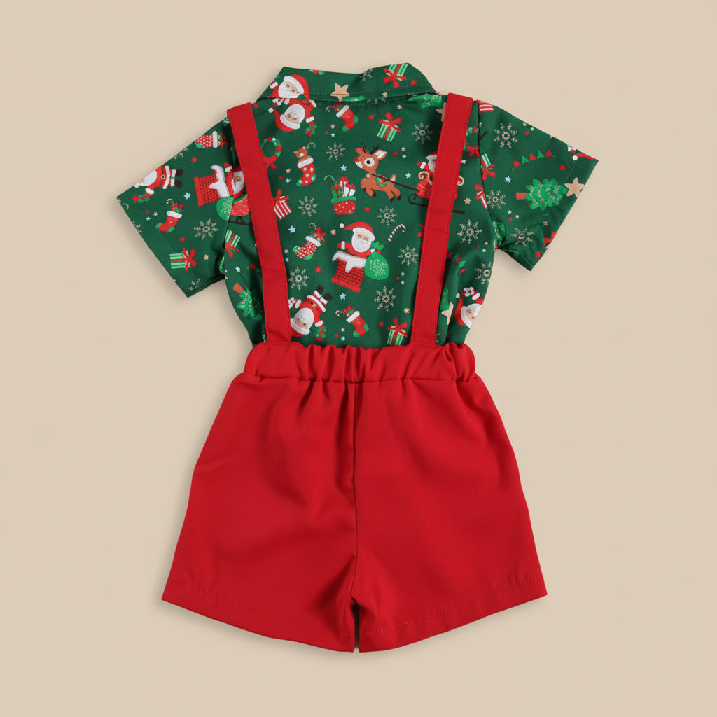 Ensemble garçon - Vert Noel short