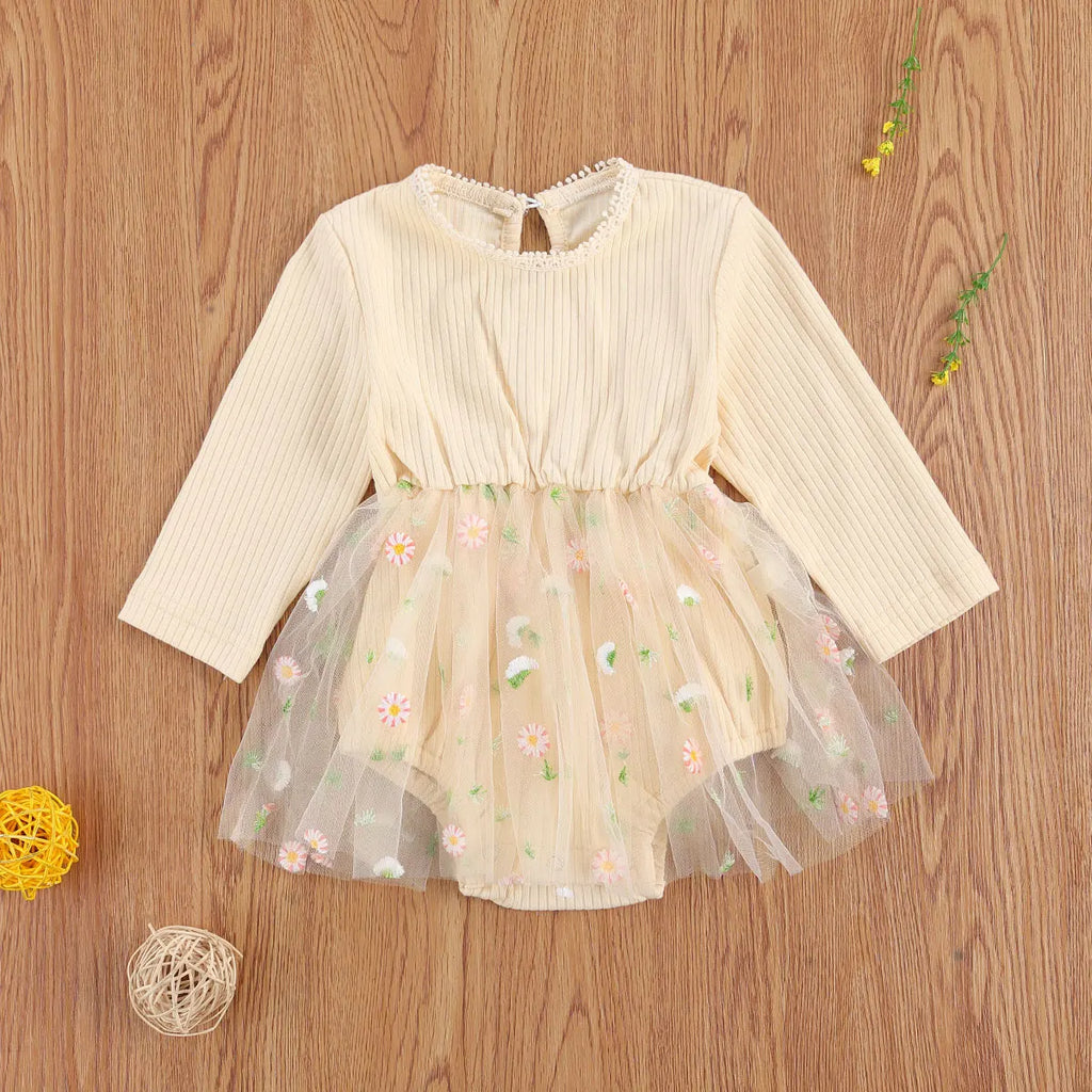 Pelele con tutú floral Marga para bebés