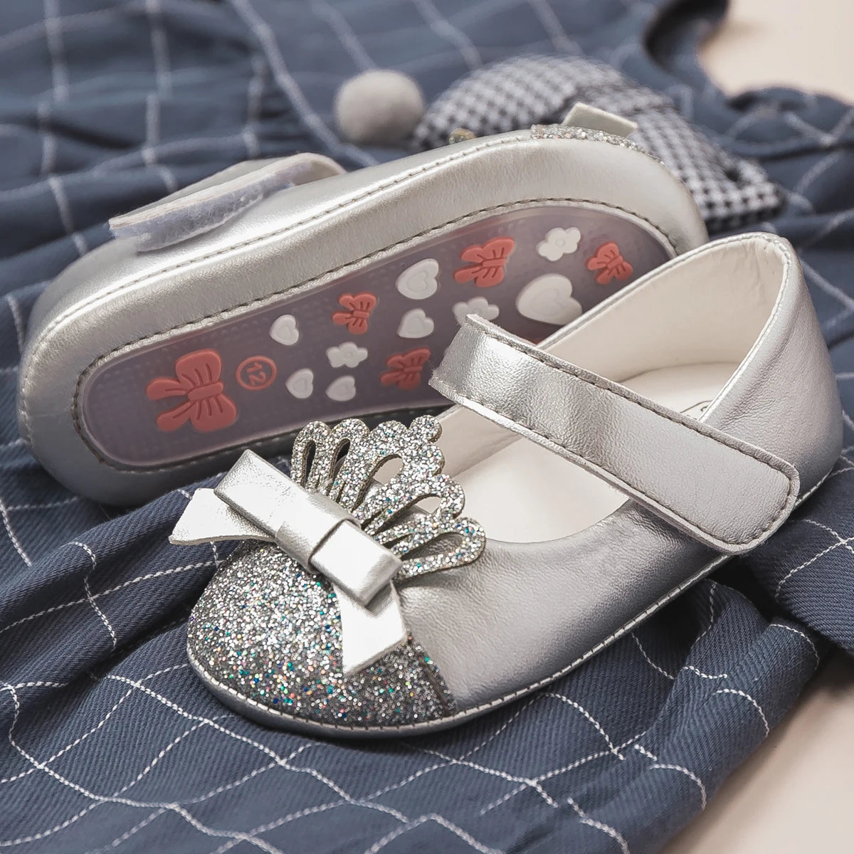 Scarpe da principessa a forma di corona per bambina