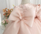 Vestido rosa de cumpleaños para bebé