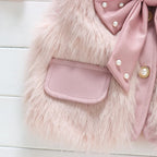 Chaleco de piel sin mangas para niños