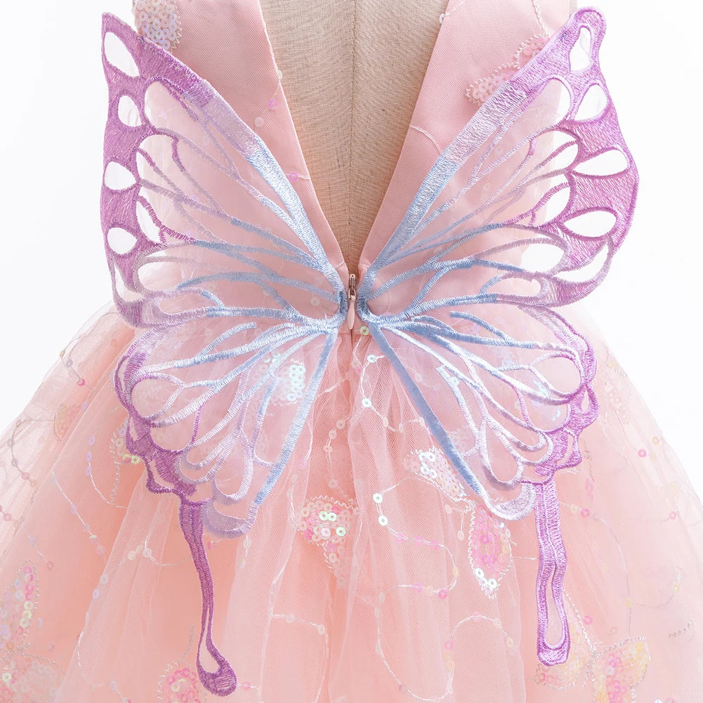 Robe papillon enfant Néon