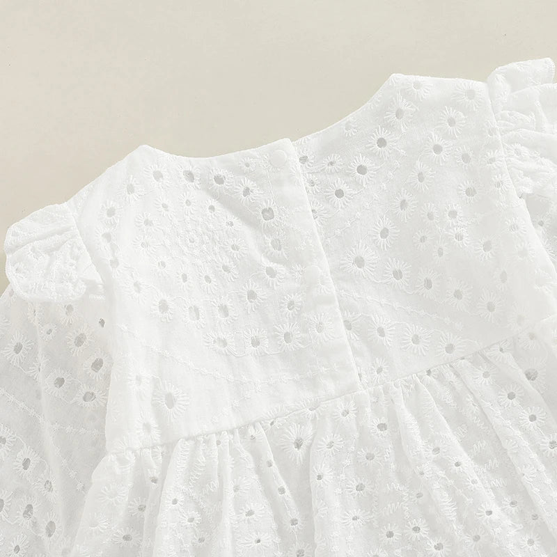 Robe bébé baptême avec short