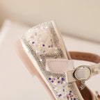 Ballerine strass et perle enfant