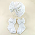 Accessoires bébé - Bonnet + Chaussette noeud papillon