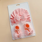 Ensemble bébé - Bonnet et chausson papillon - L'univers de la licorne