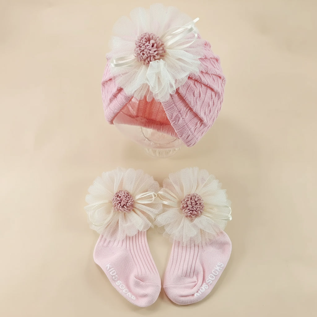 Accessoire bébé - Chapeau et chaussette