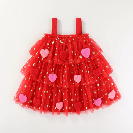 Robe enfant fille petit coeur