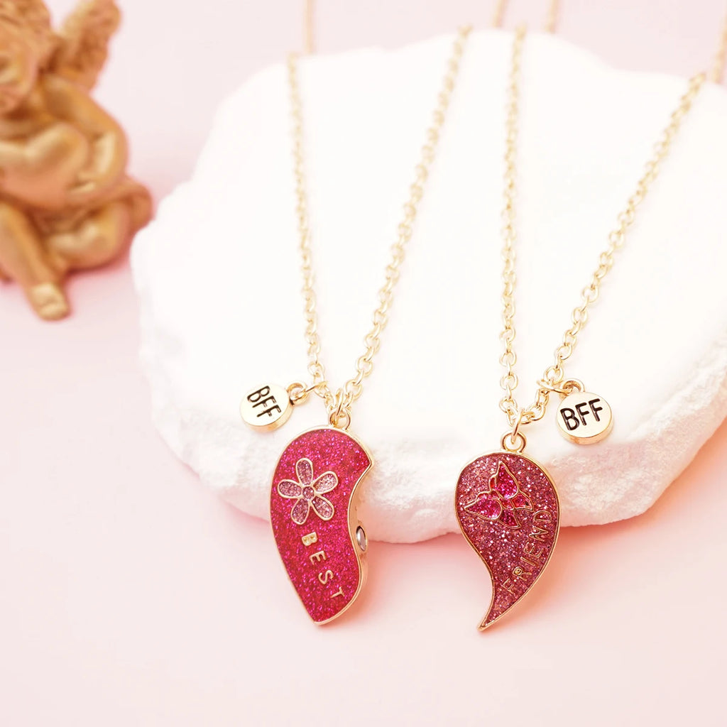 Collier enfant BFF - Rose brillante - L'univers de la licorne