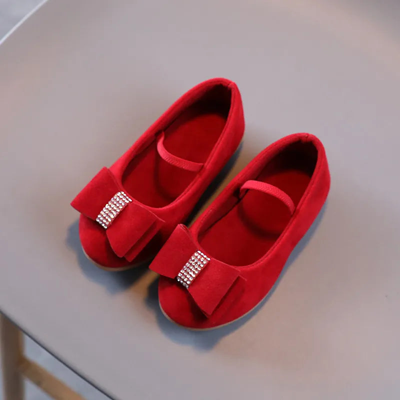 Ballerine enfant fille rouge